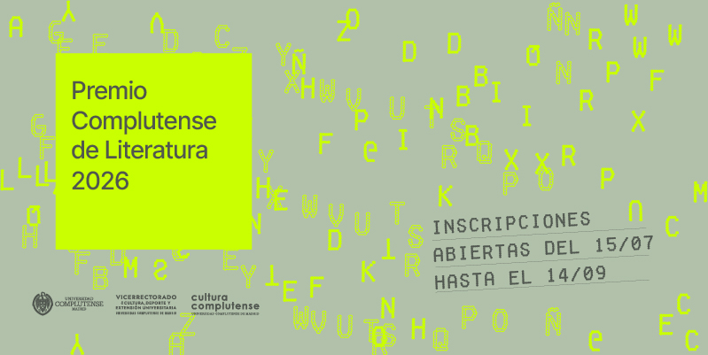 Publicadas las bases del Premio Complutense de Literatura 2026